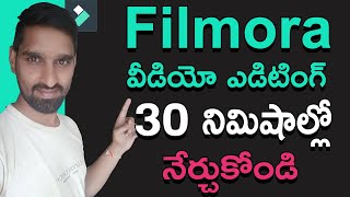 Filmora Full Tutorial in Telugu for Beginners (తెలుగు) Learn Video Editing Training Tutorial 2020