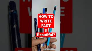 Fast & Beautiful Handwriting Tips 💯 #fasthand #beautifulhandwriting #handwriting #shorts #ytshorts
