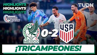 Resumen y goles | México 0-2 Estados Unidos | CONCACAF Nations League 2024 - Final | TUDN