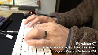 Keychron K7 Optical Black Switch 打鍵音レビュー