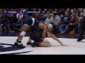 133 lbs dylan utterback northwestern vs. 3 roman bravo young penn state 2020 b1g wrestling