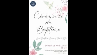 [En direct] Cérémonie de baptême