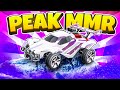 I Hit My PEAK MMR In Rocket League!