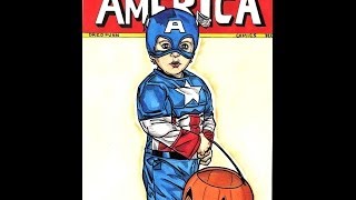 The Cutest Captain America Ever! - Time lapse art - A Dredfunn Original