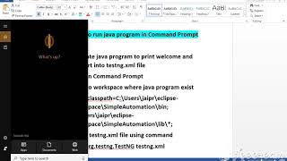how to run java program through command prompt