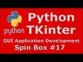 17 Python Tkinter Spinbox