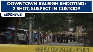 2 shot near Wake County courthouse: Suspect in custody