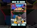 3 finger handcam gameplay solo vs squad poco x3 pro 60fps 120hz 360hz game turbo SD860 Prosecser 4kr