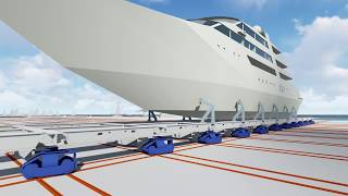 ShipLift System - Handling of Mega Yachts in Shipyards | Scandiuzzi project |