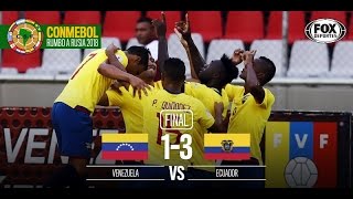 Venezuela 1 - 3 Ecuador | RELATO EMOCIONANTE De Alfonso Laso  | Eliminatorias a Rusia 2018