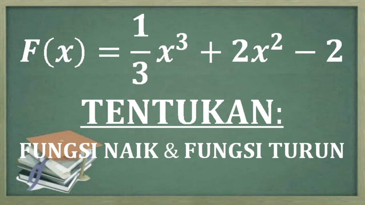 Tutorial Cara Menentukan Fungsi Naik Dan Fungsi Turun Suatu Fungsi