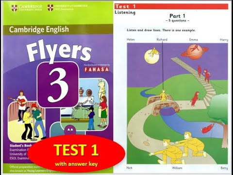 Flyers 3 Full Test 1 With Answer Key Youtube