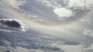 空 2023/10/08 Today's noon sky 大きなハロが出ていた七変化の秋空〈Time-Lapse〉