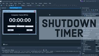 Shutdown Timer Visual Basic (Visual studio)