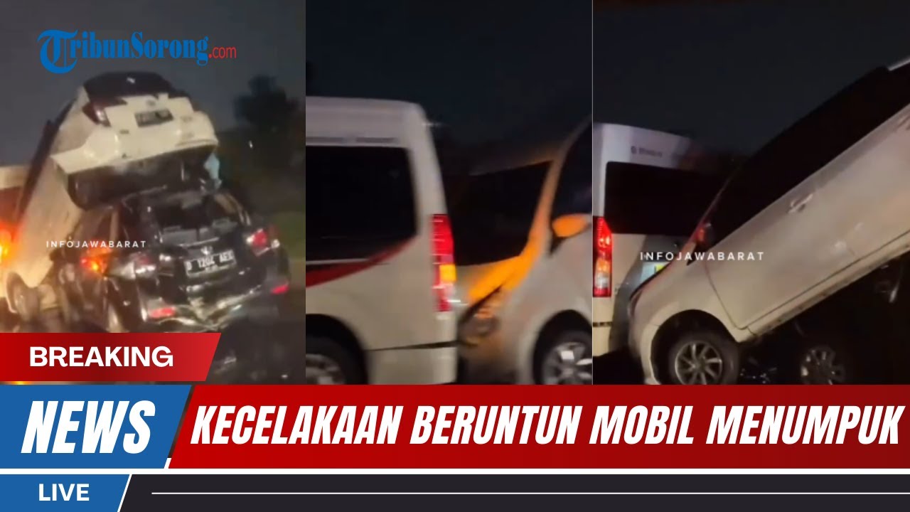 Penampakan Kecelakaan Beruntun Di Tol Purbaleunyi Arah Bandung, Mobil ...