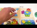 best learn shapes with animals shape matching puzzle preschool toddler learning kids toy video