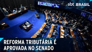 Senado aprova reforma tributária e zera impostos para carnes e cesta básica | SBT Brasil (12/12/24)