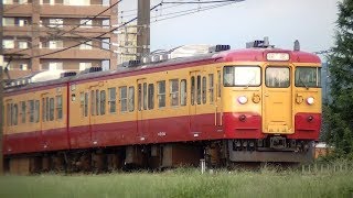 115系N3旧70系色編成　信越本線快速新井行き3372M　新潟→新井