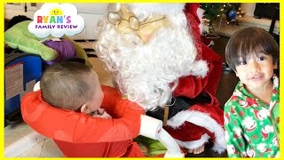 Singing and Dancing Santa Claus for Christmas! Power Wheels Ride On Train with Tracks for kids
