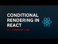 React Conditional Rendering Explained for Beginners | React Tutorial 2026 | Daily Planner App