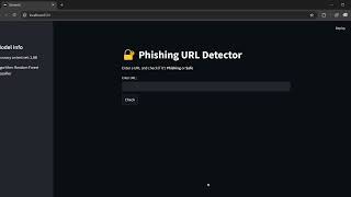 🚨 Phishing URL Detector using Machine Learning | Streamlit Web App | Python Cybersecurity Project 🔐