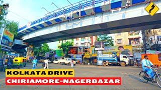 Chiriamore to Nagerbazar: Dum Dum Road: Kolkata Drive 4k