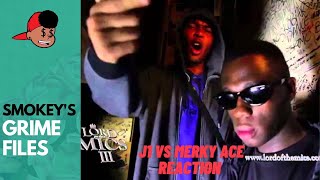 American Rapper First Time Hearing  Lord Of The Mics 3 - J1 vs Merky Ace (Grime Files)