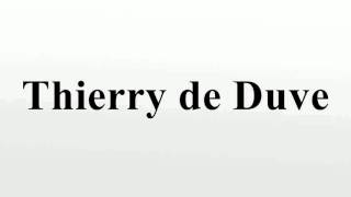 Thierry de Duve