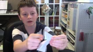 How to make a origami paper ninja star with 1 piece of paper and scissors