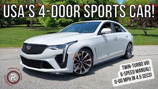 The 2022 Cadillac CT4-V Blackwing Is A Perfected American 4-Door Sports Car
