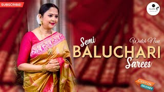 Semi Baluchari Silk Sarees | Only at Rs.1250/- | COD Available | Sanchita