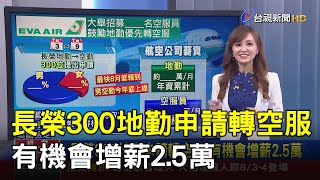 長榮300地勤申請轉空服 有機會增薪2.5萬【說新聞追真相】