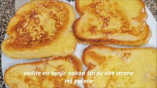 Toasts from grandma's kitchen, recipe for fried bread