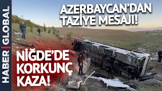 Niğde'de Kaza! Üniversite Öğrencilerini Taşıyan Otobüs Devrildi!