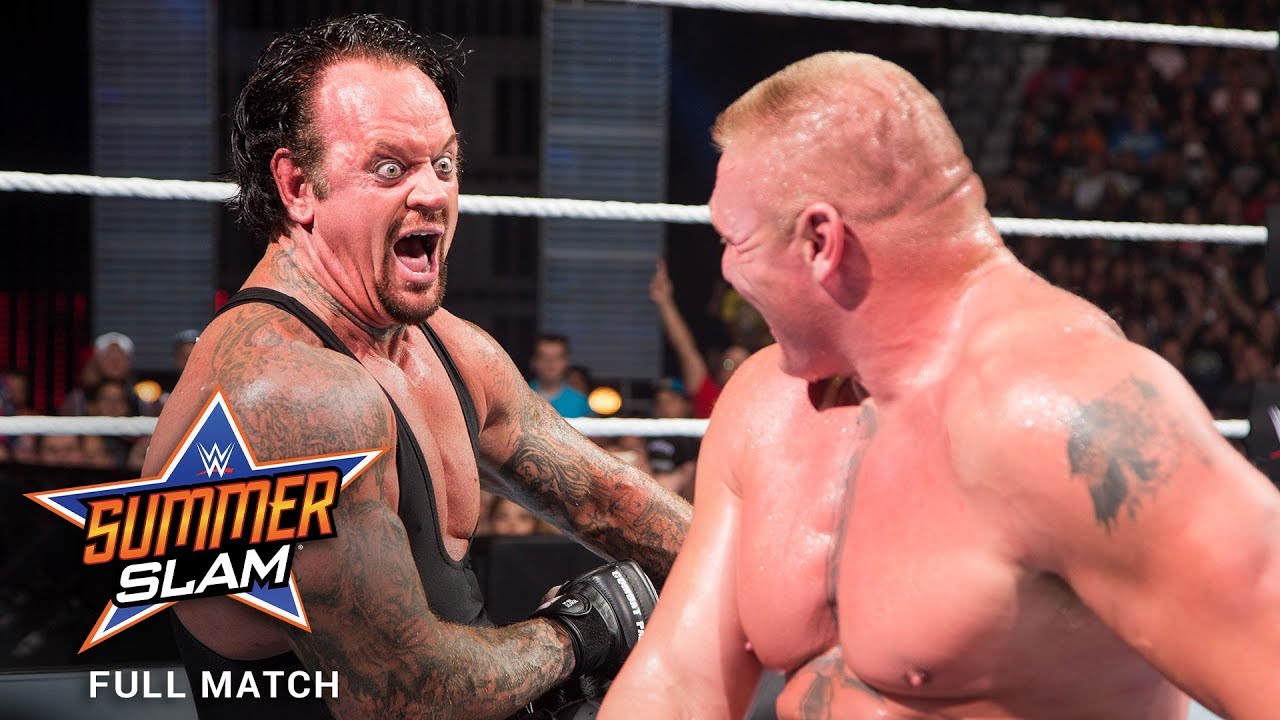 FULL MATCH - Brock Lesnar Vs. The Undertaker: SummerSlam 2015 - YouTube