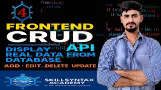 Frontend CRUD with API | Display Real Data from Database | Add Edit Delete Update Tutorial #angular