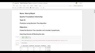 Task6 - Prediction using Decision Tree Algorithm