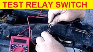 How To Test Fuel Pump Relay Switch fully, step by step, with diagram pictures.