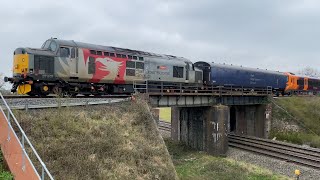 ROG 37601 5Q94 Tyseley LMD - Long Marston , West Midlands Railway Class 196’s 196004 196008 196009