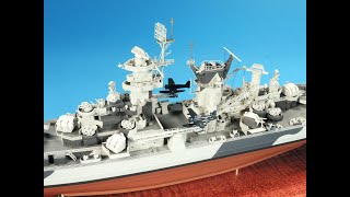 USS Alaska, Hobby Boss 1/350 scale kit – Part-3, fittings, radar and catapult assemblies