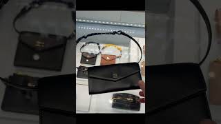 미우미우 MIUMIU leather and cord leather wallet with shoulder strap 5MT025_2CRT_F0G52