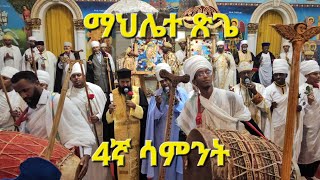 የጽጌ ማህሌት 4ኛ ሳምንት