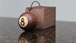 Woodturning - Watch Me Make This 8 Ball!