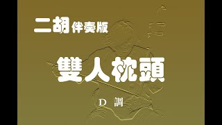 雙人枕頭/二胡D調伴奏