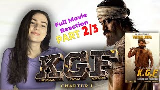 Russian Girl Reacts : KGF Chapter 1 | Full movie reaction Part 2/3