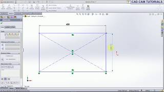 SOLIDWORKS TUTORIAL FOR BEGINNERS 5 RECTANGLE#