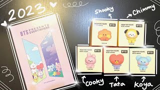 BT21 2023 FESTA LINE FRIENDS HAUL UNBOXING 💜 | MININI MONITOR FIGURES, BAG, POSTCARD BTS