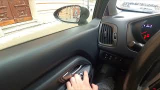 How to Close and Open Side Rearview Mirrors in Kia Rio III ( 2011 – 2016 )