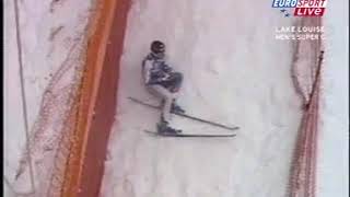Alpine Skiing - 2005 - Men's Super G - Dalcin crash in Lake Louise