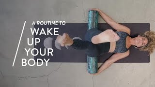 Foam Rolling Routine with Lauren Roxburgh to Wake Up Your Body | goop